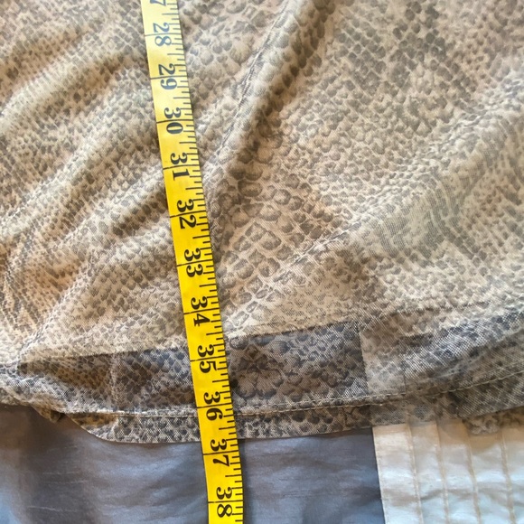 Late 90s snakeskin mesh print maxiskirt - Picture 9 of 12